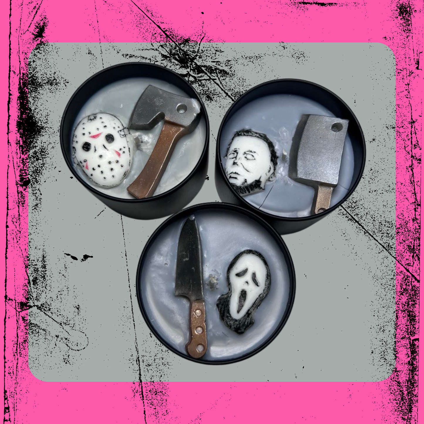 Trio de Velas de Terror – Jason Voorhees, Chucky e Michael Meyers