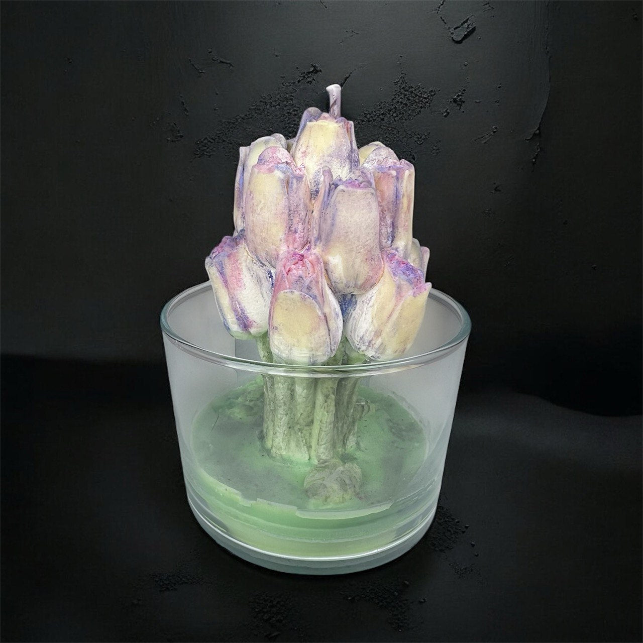 Velas de Orquídea - Aroma: Orquídea Negra y Lirio Balcánico - Cera vegetal de girasol