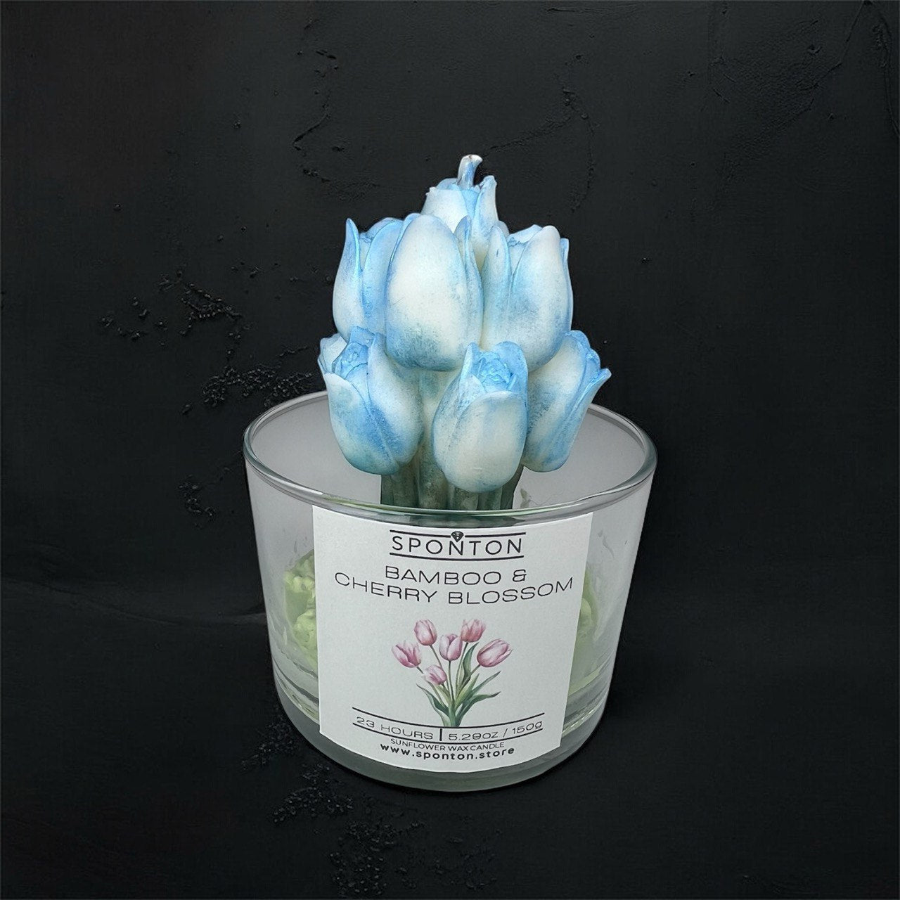 Velas de Orquídea - Aroma: Orquídea Negra y Lirio Balcánico - Cera vegetal de girasol