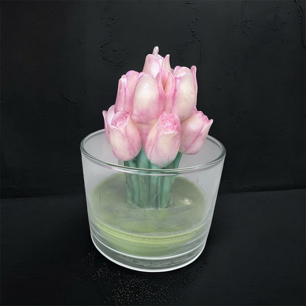 Velas de Orquídea - Aroma: Orquídea Negra y Lirio Balcánico - Cera vegetal de girasol