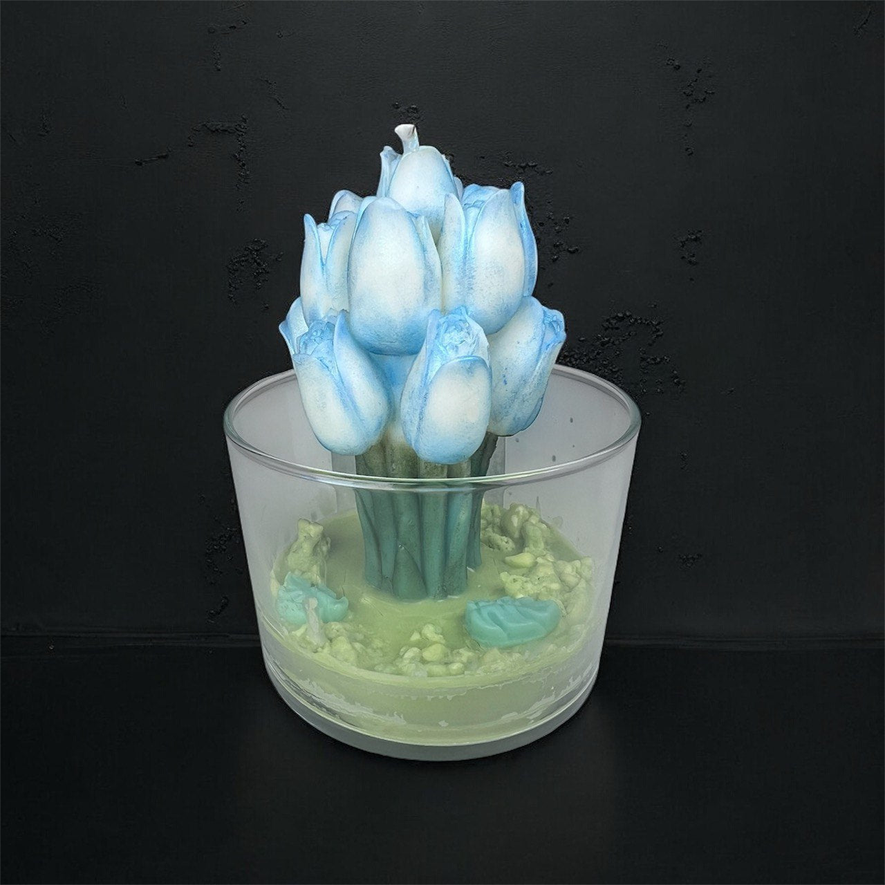 Velas de Orquídea - Aroma: Orquídea Negra y Lirio Balcánico - Cera vegetal de girasol