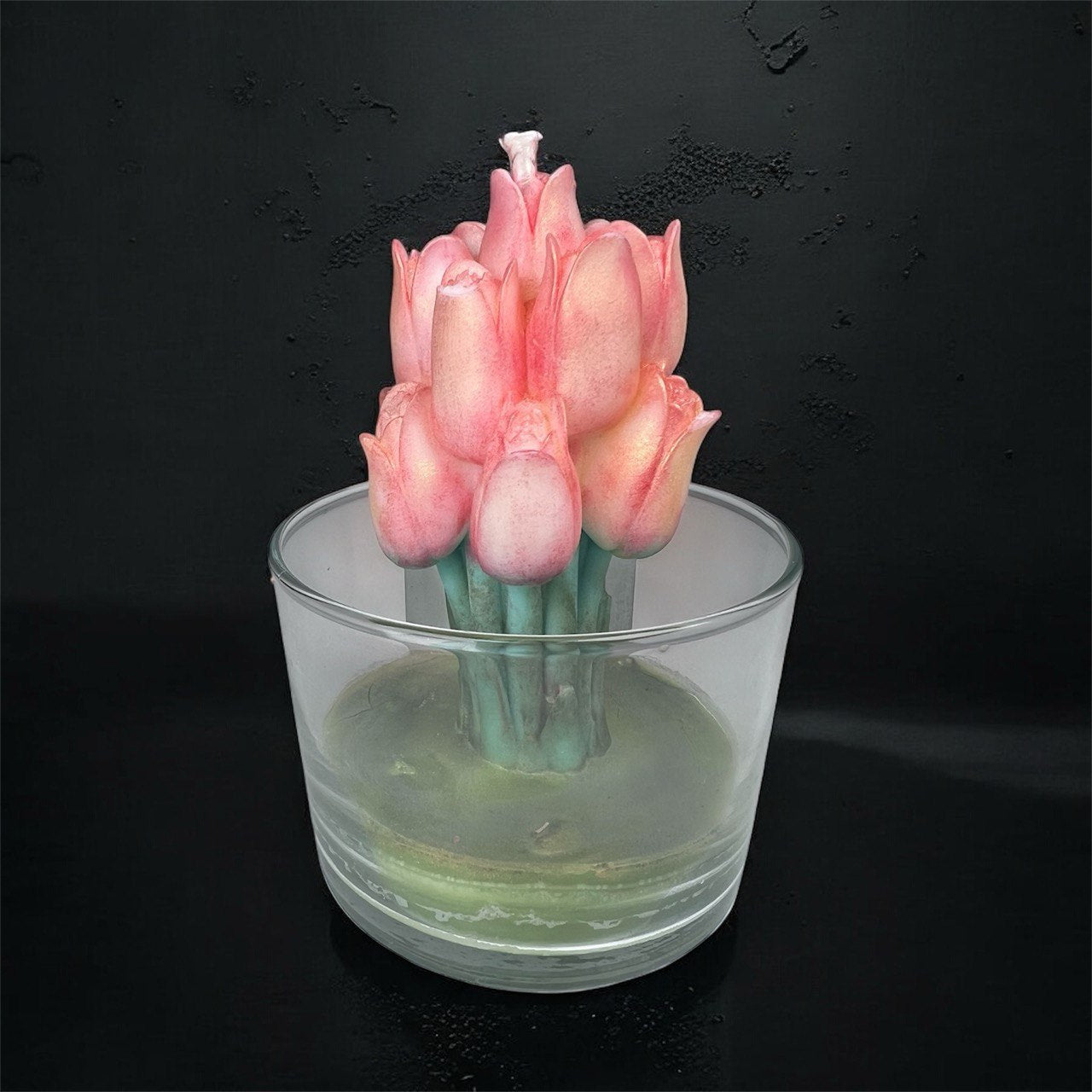 Velas de Orquídea - Aroma: Orquídea Negra y Lirio Balcánico - Cera vegetal de girasol