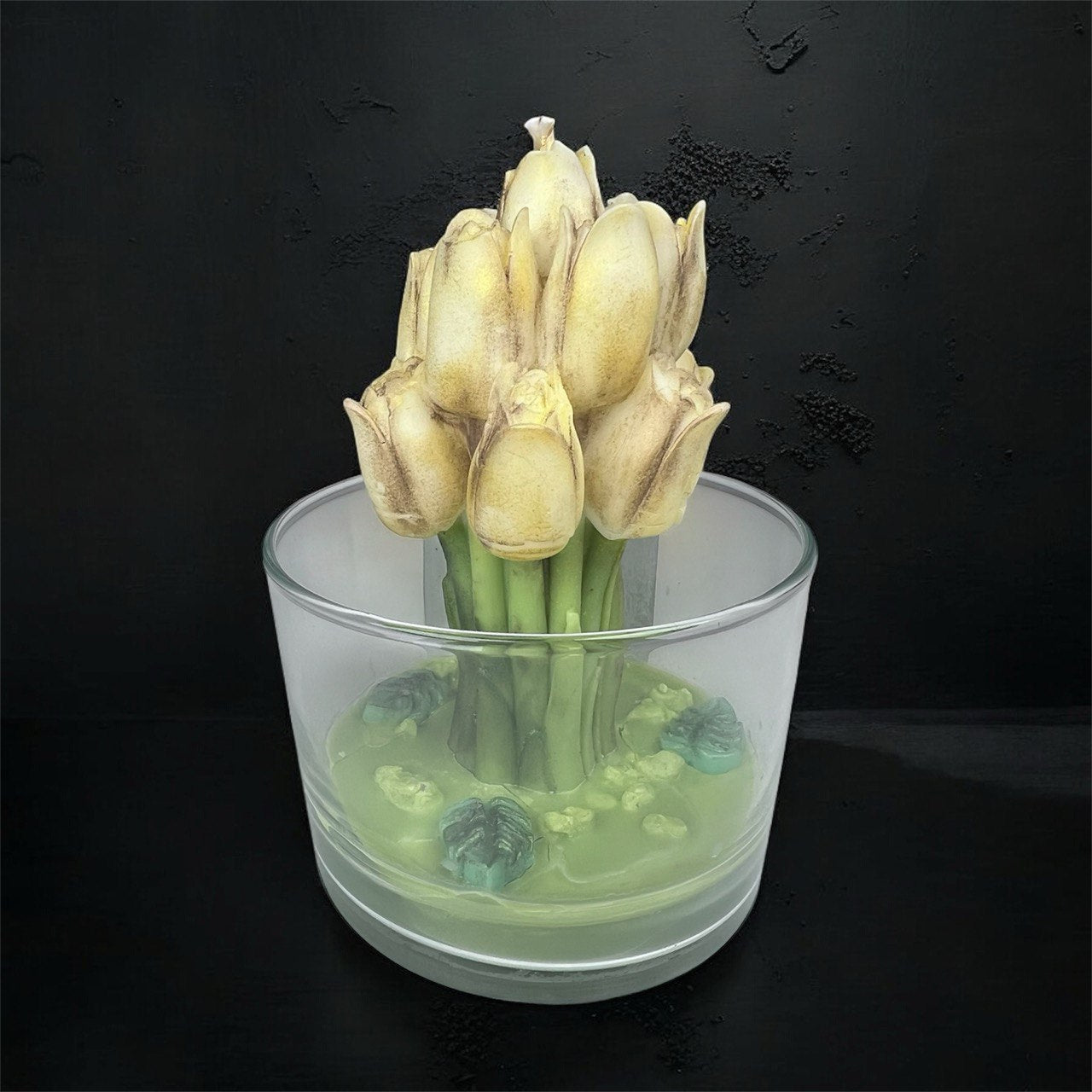 Velas de Orquídea - Aroma: Orquídea Negra y Lirio Balcánico - Cera vegetal de girasol